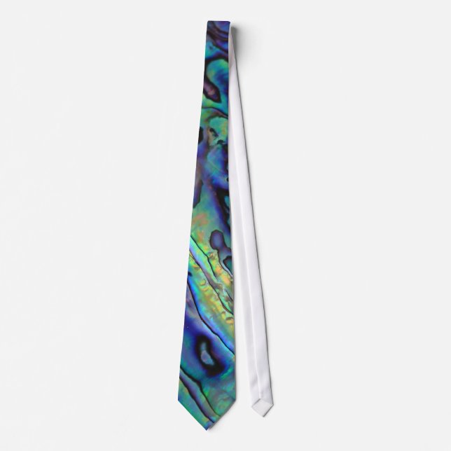 Corbata funky de concha de abulón paua (Anverso)