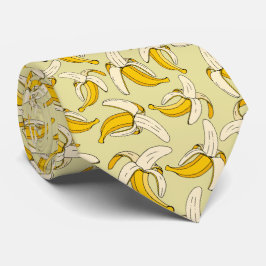 Corbata Funky Trendy Tropical Banana Patterado
