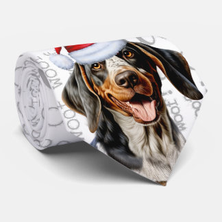 Corbata Funny Bluetick Navidades Coonhound Dog Lover