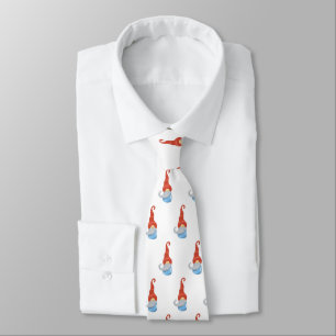 Corbata Funny Navidades Gnome Necktie - Ataque festivo lin