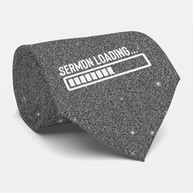 Corbata Funny Pastor Sermon Cargando (Enrollado)