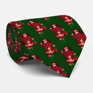 Corbata Funny Santa Claus Strawberry Farmer