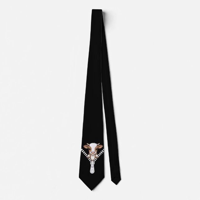 Corbata Funny Texas Longhorn calf Peek (Anverso)