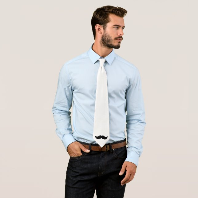 Corbata Furry Black Mustache (In situ)