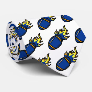 CORBATA FÚTBOL AZUL Y AMARILLO