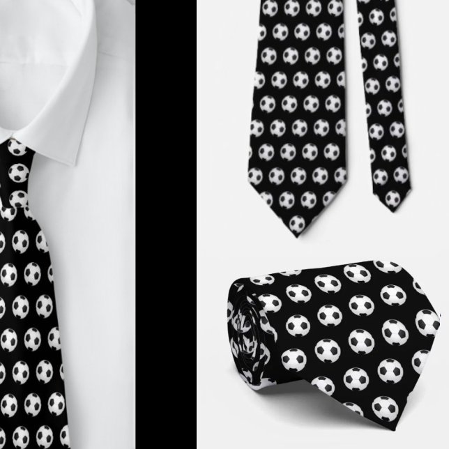 Corbata Futbol de fútbol bolas de fútbol negro y blanco (Subido por el creador)