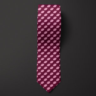 Corbata Fútbol Monocromático de Borgoña