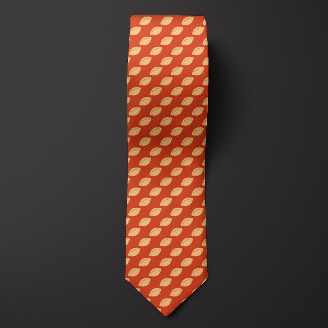 Corbata Fútbol Monocromático naranja (Subido por el creador)