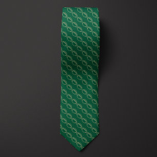 Corbata Fútbol verde y oro