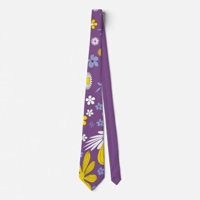 Corbata Galaxia de flores personalizares (Anverso)