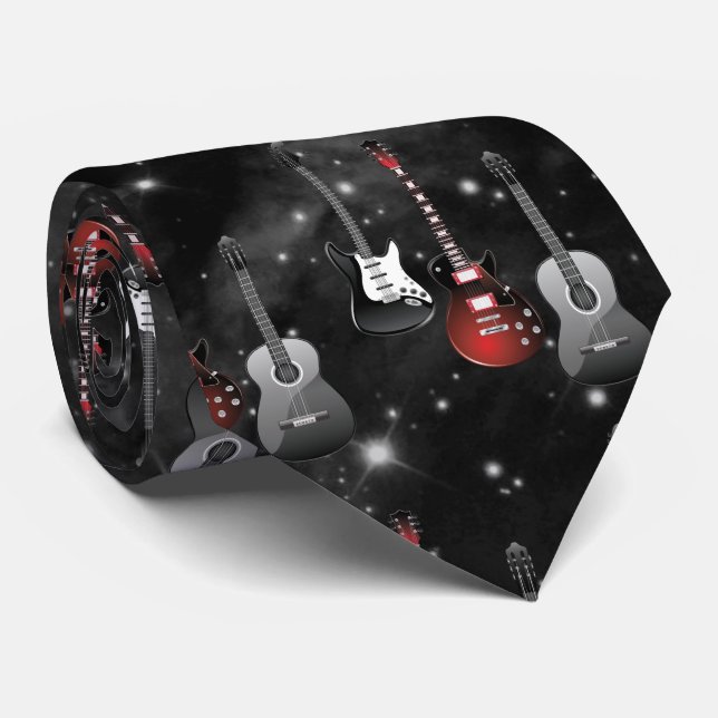 Corbata Galaxia de Guitars (Enrollado)