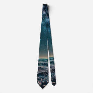 Corbata Galaxia de la Vía Láctea sobre montañas del desier