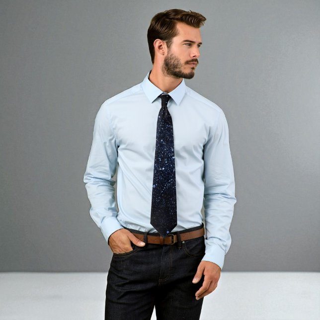 Corbata Galaxia Espacio Ultraterrestre Estrellas Noche Sta (Subido por el creador)