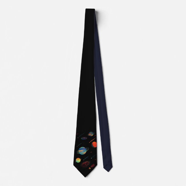 Corbata Galaxia negro  (Anverso)