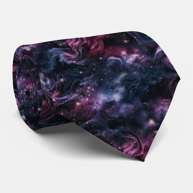 Corbata Galaxy Cosmic Nebula Pattern (Enrollado)