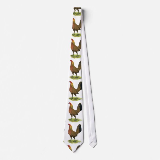 Corbata Gallina de combate: cresta de guisante (Anverso)
