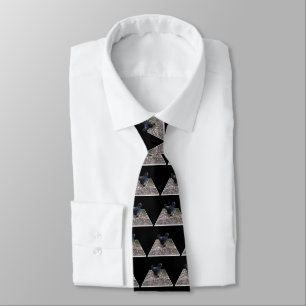 Corbata Gallo Negro Esponjoso,