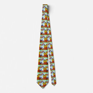 Corbata Galloping White Horse Necktie