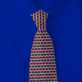 Corbata Gambia Flag Brick Pattern