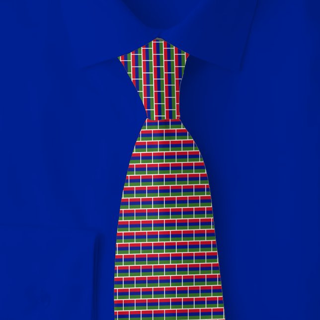 Corbata Gambia Flag Brick Pattern (Subido por el creador)