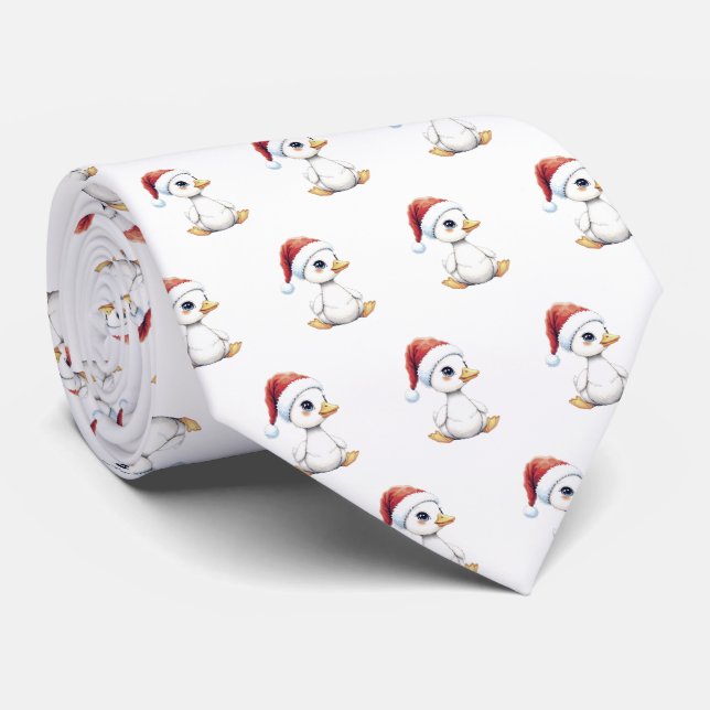 Corbata Ganso de bebé festivo de Navidad con sombrero de S (Enrollado)