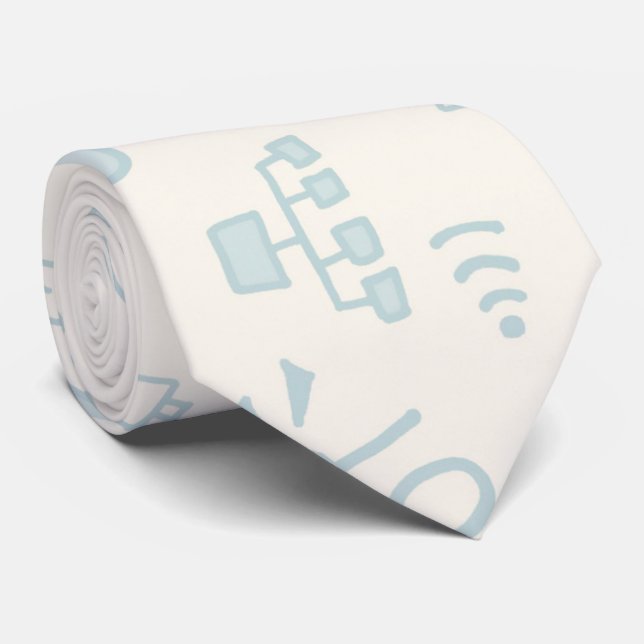 Corbata Garabatos de Internet (Enrollado)