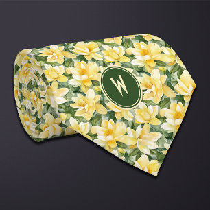 Corbata Gardenias Amarillas Floral