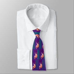 Corbata Gastroenterólogo Mens Artsy Stomach Diseño Cuell