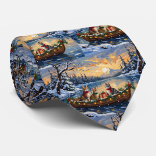 Corbata Gato Angora Turco Navidad Barco Fiesta