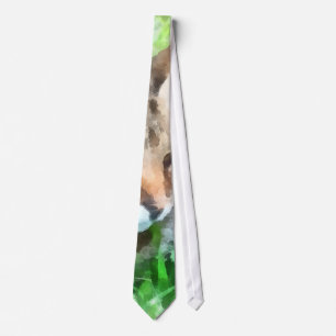 Corbata Gato atigrado primer plano