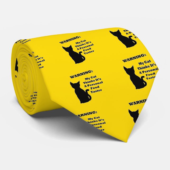 Corbata Gato de advertencia (Enrollado)