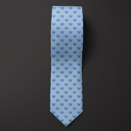 Corbata Gato de corte azul