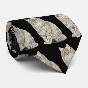 Corbata Gato de tabla de pelo largo