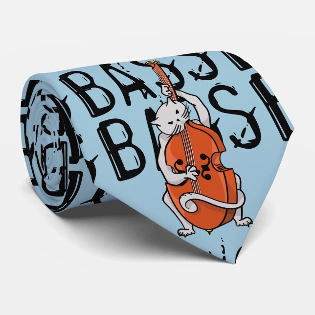 Corbata Gato divertido jugando con un trasero doble o un t (Enrollado)