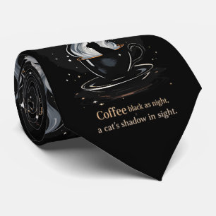 Corbata Gato místico del café