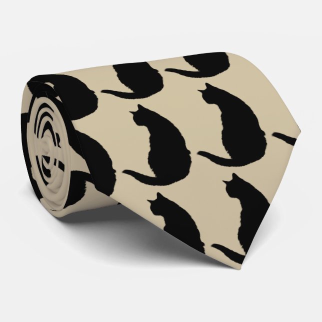 Corbata Gato negro (Enrollado)