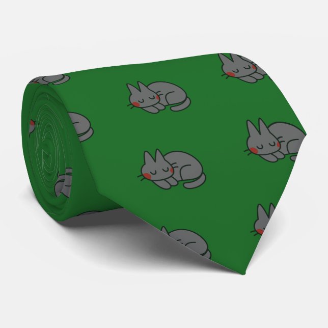 Corbata Gato negro (Enrollado)