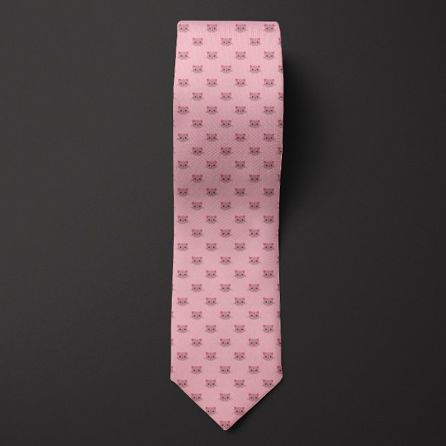 Corbata Gato rosado (Subido por el creador)