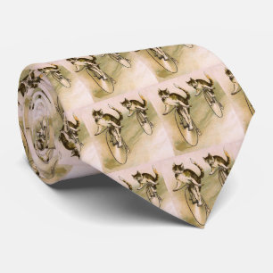 Corbata Gatos Antiguos en Bicicletas