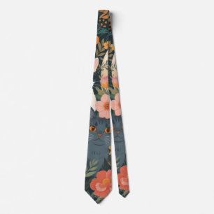 Corbata Gatos caprichosos del jardín