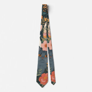 Corbata Gatos caprichosos del jardín