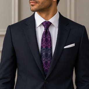 Corbata Gatsby Gold Art Deco 