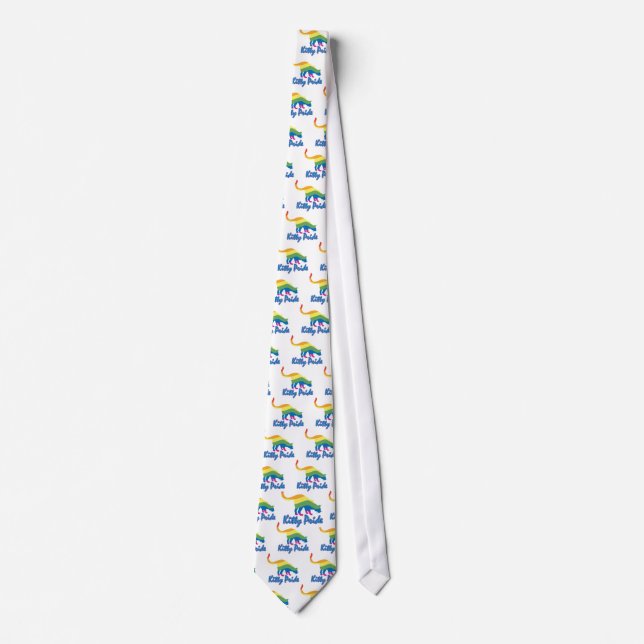 Corbata Gay Pride Kitty Cat (Anverso)