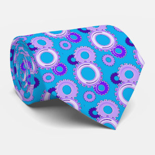Corbata Gear Heads - Muchos tonos de Púrpura sobre Turques