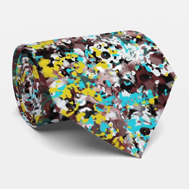 Corbata Geared Toward Abstract Art Design Lover  (Enrollado)