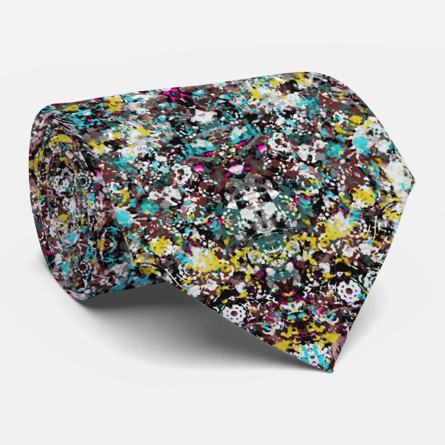 Corbata Geared Toward Abstract Art Design Lover  (Enrollado)