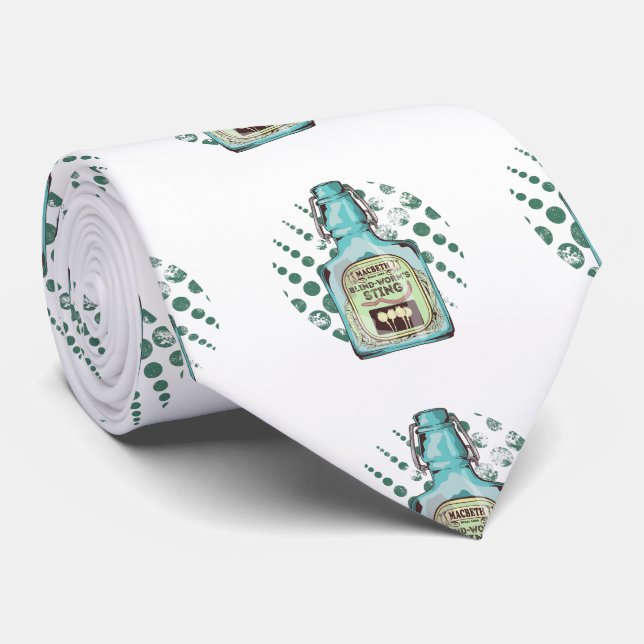 Corbata Gemelos ciegos aguijoneando a Shakespeare Macbeth (Enrollado)