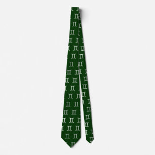 Corbata Gemini - Verde #003300