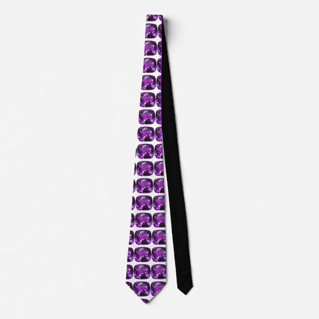 Corbata Gemstone Purple tanzano (Anverso)