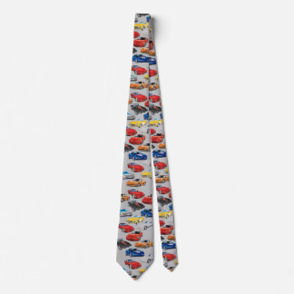 CORBATA GENERACIONES DE ARTE AUTOMÓVIL - NEGRO GRIS
